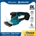 Drillpro 2 IN 1 Brushless Electric Hedge Trimmer 2500 SPM Lawn Mower Garden Bush Grass Scissors