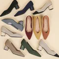 Scarpe alte da donna scarpe con suola in gomma antiscivolo traspiranti lavorate a maglia 2024 nuova