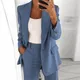 2021 autumn elegant top office women's thin suit jacket single button suit jacket women's long arm