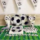 White black football Soccer Theme Cup Plate Tableware Set kids girl boy Favor Happy Birthday Party