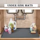 Under Sink Mats Waterproof Silicone Under Kitchen Sink Liner Mat Flexible Rubber Washable Shelf Mats