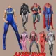 Romankey 1/12 Female Soldier Jumpsuit Spider-Man Girls Bodysuit Slim Jeans Anime Girl Battle Suit