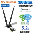 WiFi 6 3000Mbps PCI-E Bluetooth 5.2 Wireless Adapter Intel AX200 Chip BT 5.2 Pci Express Network