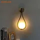 Fashion Nordic living room Brass wall lamps minimalist glass ball wall light bedroom bedside Decor