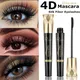 4D Mascara Waterproof Eyelashes Lengthening Long Lasting Silky Lash Black Eyelashes Extension Make