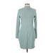 Old Navy Casual Dress - Sweater Dress: Teal Dresses - Women's Size Large