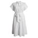 Caslon(r) Tie Waist Eyelet Shirtdress