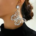 1 Paar Ohrstecker Tropfen-Ohrringe For Damen Partyabend Geschenk Verabredung Aleación Schick Mode Diamant