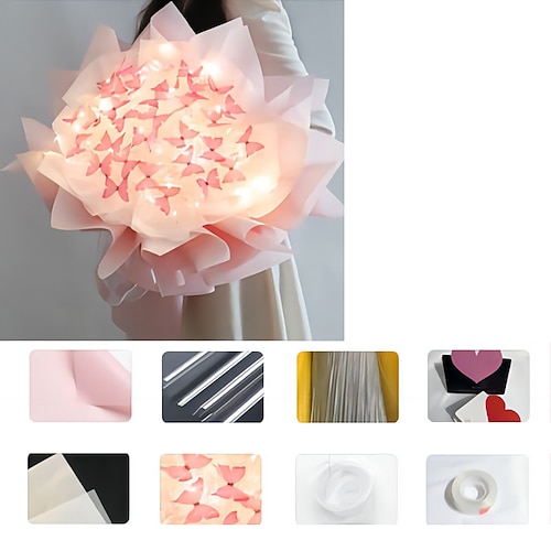 Weihnachtsgeschenke für Frauen Mama Sie Frauentagsgeschenke DIY Frauentags Muttertagsgeschenke für Mädchen Handgemachter Schmetterlingsstrauß DIY komplettes Materialset als seltenes Image