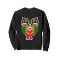 Rentier Shirt für Weihnachten - Rudolph Rentier Sweatshirt