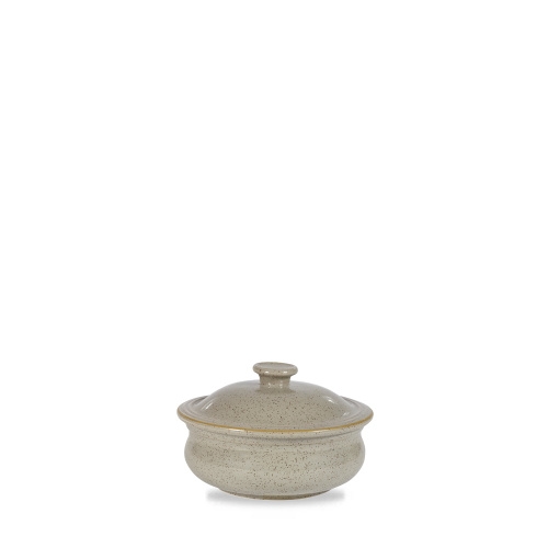 Churchill 6 x Eintopfschale mit Deckel 14cm STONECAST peppercorn grey Image