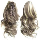 Rlmidhb Women s Ponytail Extension Claw Clip | Long Wavy Clip-in Hair Extension gray One Size