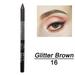 Cyinyin Colorful Eyeliner Pen Eye Shadow Pencil Pearl Eyeliner Metallic Eyeliner Pencil Glitter Eyeliner for Women Eye&Lip Liner Professional Eye Makeup Colorful Eyeliner Eye Color(glitter brown)