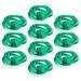 10 pcs Women Colored Hair Extensions Decorative Green Hair Extensions Girl Hairpiece with Hair Clips (Curly)