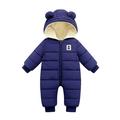 TAIAOJING Baby Boys Girls Warm Snowsuit Jumpsuit Padded Jacket Down Outwear Coat Snowsuit Hooded Jumpsuit Romper Coat&jacket Warm Winter Clothes 12-18 Months