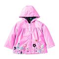CaComMARK PI Clearance Girls Rain Jackets Lightweight Waterproof Hooded Cotton Raincoats Windbreakers for Kids