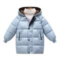 Toddler Kids Girls Down Coat Fall Winter Xmas Down Jacket Hooded Padded Jacket Medium Long Padded Jacket And Novelty Party Holiday Jackets For Child