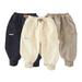 Esaierr Baby Kids Boys Girls Fall Winter Sweatpants Pants 5M-5Y Unisex Kids Fleece Jogger Pants Infant Thick Long Trousers Outer Wear Thickened Toddler Padded Sweat Pants Athletic Pants