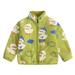 Aofany Baby Infant Keep Warm Coat Long Sleeve Tops Printing Zipper Jacket Clothes
