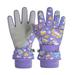 Children Cartoon Print Winter Ski Gloves Thermal Gloves Thermal Cycling Gloves Kids Windproof Gloves Stylish Comfy Mittens