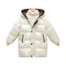 Toddler Kids Girls Down Coat Fall Winter Xmas Down Jacket Hooded Padded Jacket Medium Long Padded Jacket And Festival Warm Jackets For Child