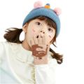 Convertible Flip Gloves Winter Wool Cashmere Dinosaur Half Finger Gloves With Mitten Cover For Toddler Kids Girls Boys Stylish Comfy Mittens