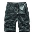 Amtdh Cargo Shorts for Men Clearance Camouflage Casual Comfy Trousers Fashion 2023 Workwear Shorts Multi Pocket Zipper Straight Leg Pants Breathable Men s Five Point Pants Blue M