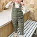 Toddler Kids Boys Girls Winter Warm Snow Pants Baby Infant Sleeveless Jumpsuit Down Trousers Skiing Pants