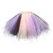 Homenesgenics Spring Dresses for Women Birthday Flared Pleated Midi Skirt Fashion Color s Gauze Short Adult Dancing/Purple-Cyberè·¯Monday Deals Clearance