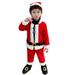 ZMHEGW Toddler Outfits Boys Girls Christmas Santa Warm Outwear Clothes Sets