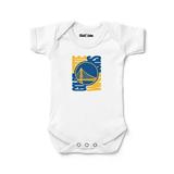 Newborn & Infant Chad & Jake White Golden State Warriors Dual Bodysuit