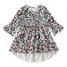 PMUYBHF Toddler Girl Christmas Dress 4T Toddler Girls Long Sleeve Christmas Pumpkin Prints Princess Dress Dance Party Dresses Kids Clothes Baby Girl Dresses Winter