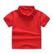 HBYJLZYG Solid Color T-Shirt For Kids Children Summer Solid Color Short-Sleeved Top Men And Women Big Children Clothing 2-8 Years