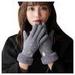 Uuszgmr Fall Winter Children Gloves Ladies Outdoor Thickened Screen Accessible Warm Cute Snowman Plush Gloves