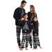 Matching Christmas Pjs For Family Christmas Tree Santa Claus Print Pajamas Christmas Sets Xmas Holiday Family Sleepwear Outfits Casual Loose Printed Long Sleeve Top and Pants Set for Unisex Kid