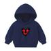 HBYJLZYG Christmas Sweatshirt Hoodies Sweater Loose Pullover Outerwear Toddler Baby Long Sleeve Casual Xmas Love Print Novelty Xmas Tops For The Baby Gift