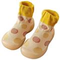 Hfolob Baby Shoes Baby Retro Dot Mid Length Walking Shoes Toddler Children Soft Sole High Top Socks Shoes Comfortable