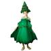 HBYJLZYG Halter Christmas Princess Dresses For Girls Toddler Kids Baby Christmas Tree Dress Tops Party Vest Hat Outfits 2-15 Years