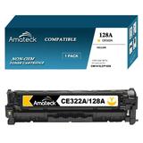 Amateck Compatible Toner Cartridge Replacement for CE322A (HP 128A) Yellow 1 Pack for Color LaserJet CM1415fnw Color LaserJet CP1525nw Color LaserJet Pro CP1525nw