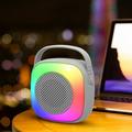 Chiccall Bluetooth Colorful Streamer Speaker Outdoor Portable Wireless Bluetooth Speaker High Power Shock Subwoofer 360 Surround Sound Hifi Speaker Support USB and FM Speakers Bluetooth Wireless