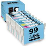 Remanufactured Ink Cartridge Replacement for Epson 99 & 98 Used for Artisan 835 725 710 800 All-in-One Printer