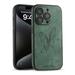 Butterfly Embossed Premium PU Leather Case for iPhone 12 Pro Max Vintage Bumper Frame Shockproof Drop Protection Slim Back Case Cover with Lens Protector for iPhone 12 Pro Max Darkgreen