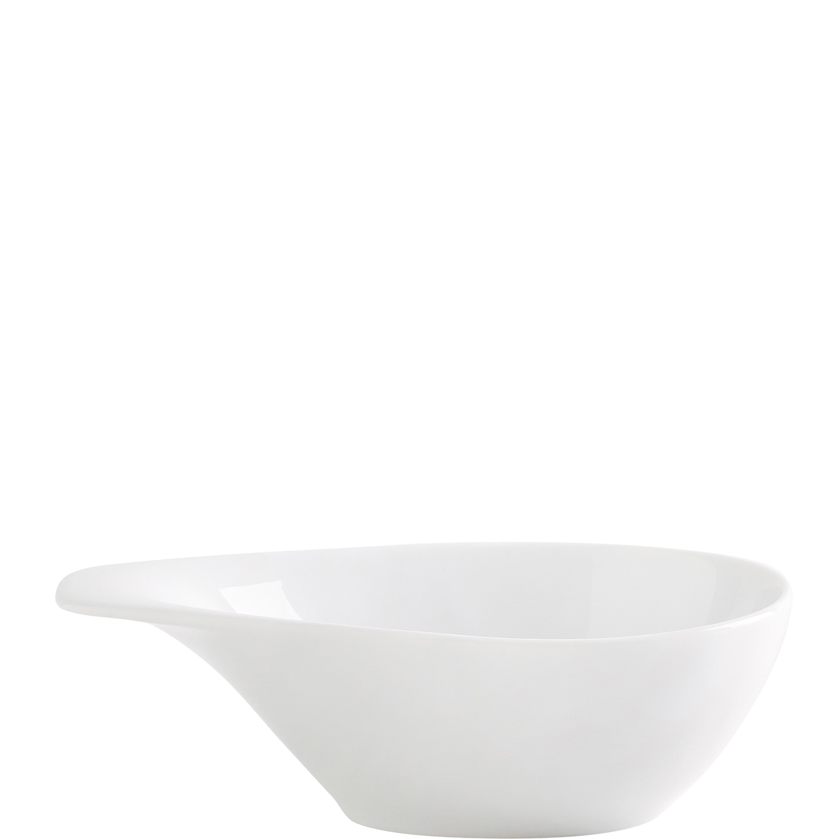 KAHLA 156921A90015C Elixyr Schale mit Griff 0,10 l | weiße Dessertschüssel aus Porzellan 14 cm x 9 cm Image