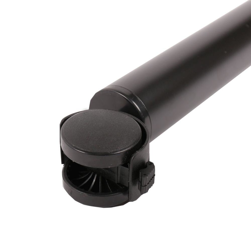 MS Beschläge Tischbein Möbelbein Tischfuss Möbelfuss auf Rolle mit Bremse 710mm ø 50mm Schwarz Image