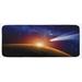 Brown 0.1" x 47" L X 19" W Kitchen Mat - East Urban Home Outer Space Kitchen Mat 0.1 x 19.0 x 47.0 in blue/orange, | 0.1" H X 47" L X 19" W | Wayfair