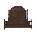 Pulaski Furniture Revival Row Scalloped Bed Wood in Brown | 78 H x 80.5 W x 89.5 D in | Wayfair P348-BR-K3