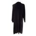 Free People Dresses | Free People Beach Long Sleeve Turtleneck Dress Coverup Ribbed Black Maxi M | Color: Black | Size: M