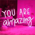 Urban Outfitters Wall Decor | "You Are Amazing" Bright Pink Neon Led Wall Sign Vivid Room Decor | Color: Pink | Size: Os