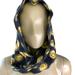 Anthropologie Accessories | Anthropologie Madison 88 Women's Wool Blend Cowl Snood Head Knit Scarf One Size | Color: Gold/Gray | Size: Os