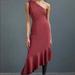 Anthropologie Dresses | Hutch Anthropologie Nwt, Size L, One Shoulder Dress | Color: Red | Size: L